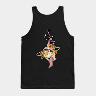 Moon Cat - Floral Space Garden Tank Top